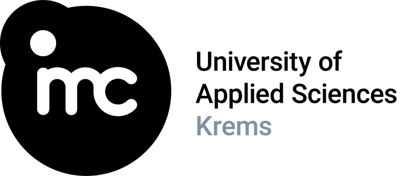 logo IMC UAS Krems quer grau PRINT
